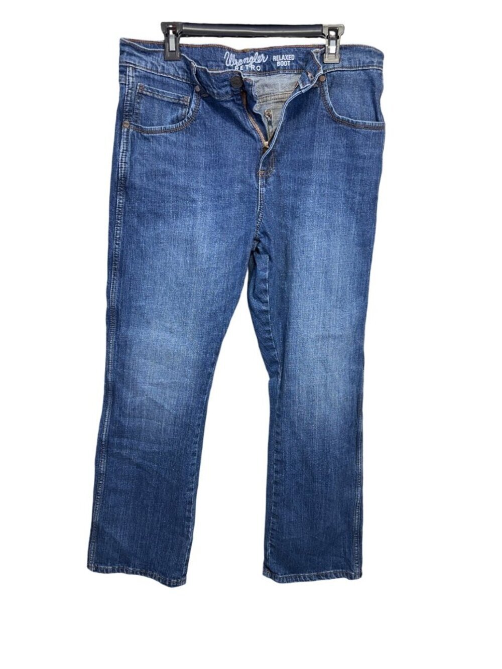 Wrangler Retro Relaxed Bootcut Jeans Mens Medium Wash Denim 34x32